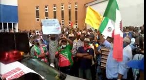 PHOTO: Protesting members of the Nigeria Congress